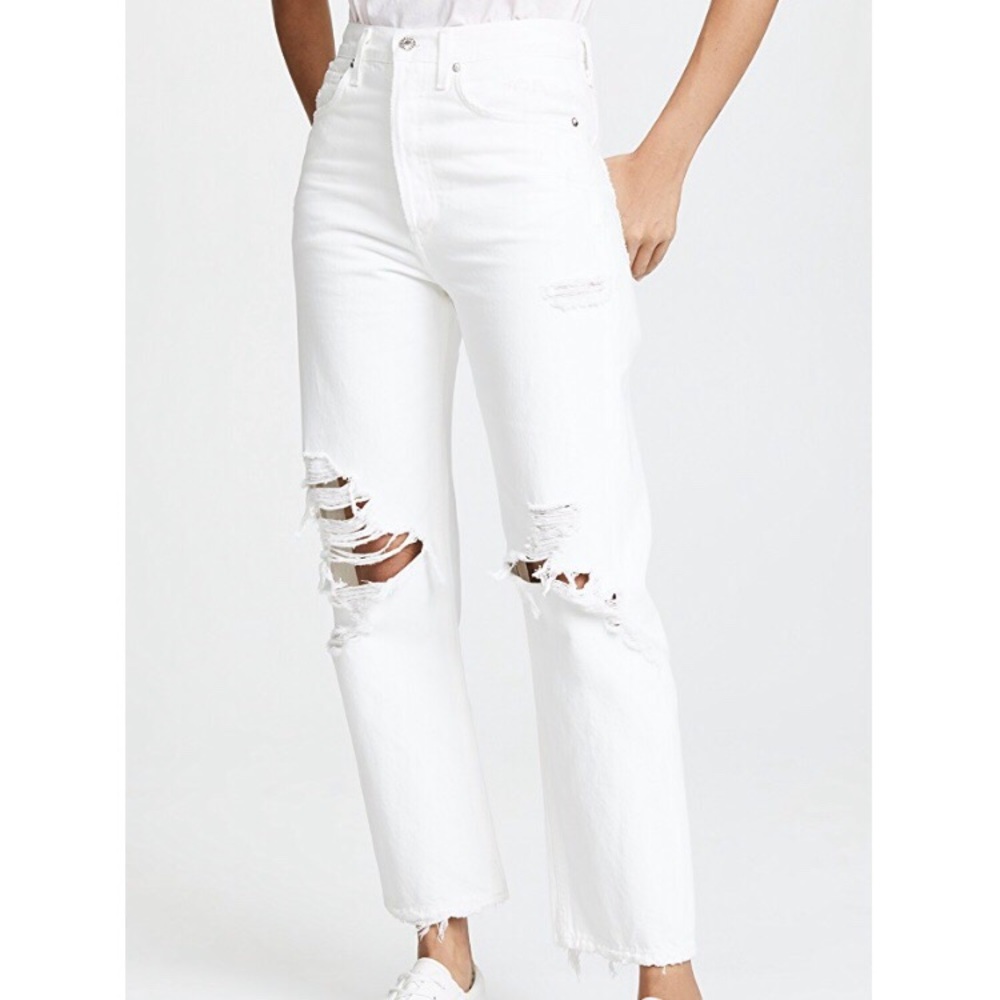 NWT Agolde 90’s jeans in white out size 29